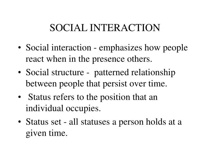 social interaction