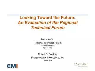 Looking Toward the Future: An Evaluation of the Regional Technical Forum