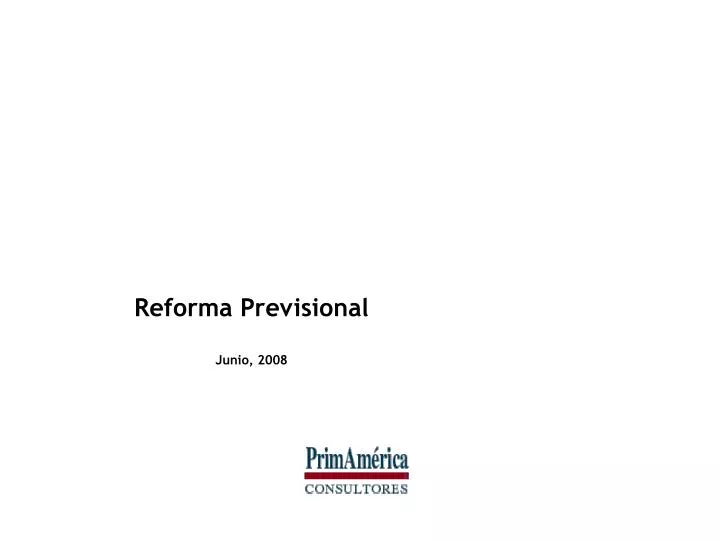 reforma previsional junio 2008