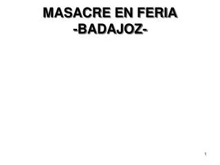 masacre en feria badajoz