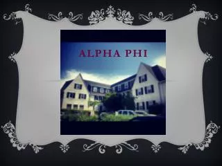 Alpha phi