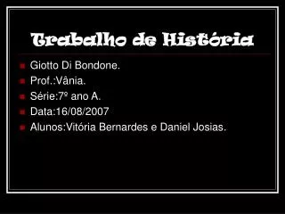 trabalho de hist ria