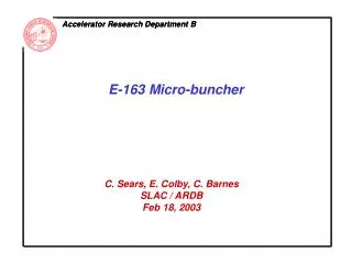 Accelerator Research Department B
