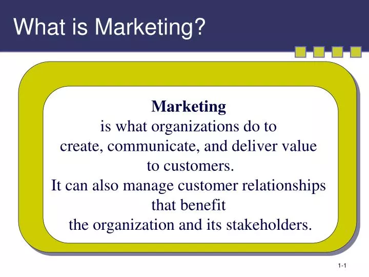 what is marketing