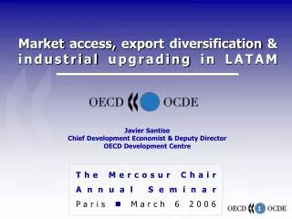 Market access, export diversification &amp; industrial upgrading in LATAM