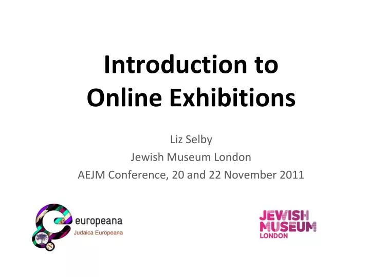 introduction to online exhibitions