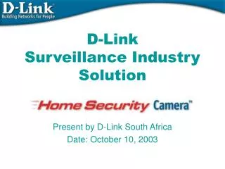 D-Link Surveillance Industry Solution