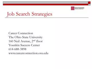 Job Search Strategies
