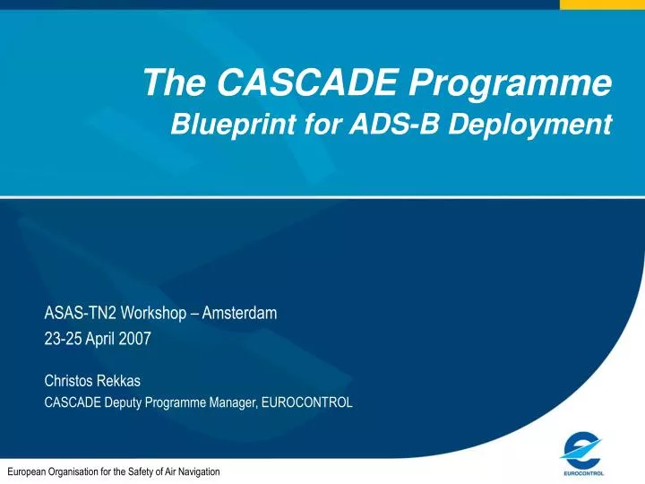 the cascade programme blueprint for ads b deployment