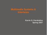 Multimedia Systems &amp; Interfaces - slide 1