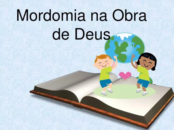 mordomia na obra de deus