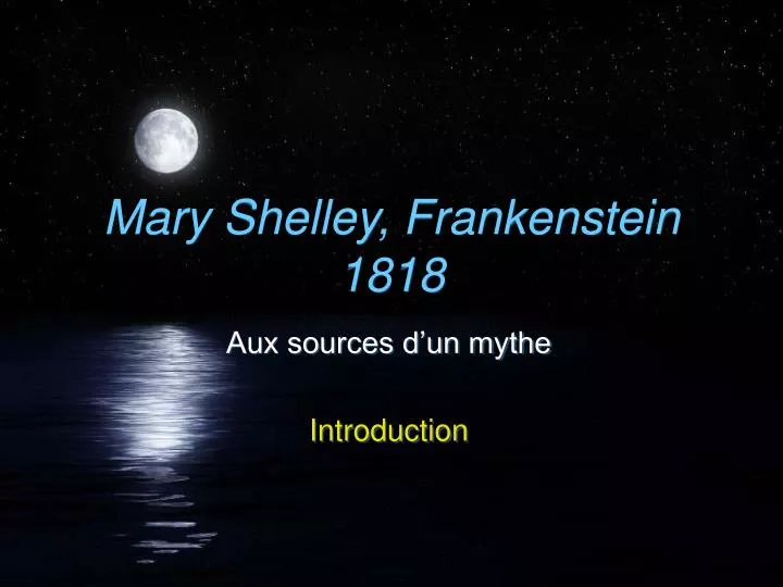 mary shelley frankenstein 1818