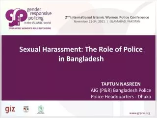 Sexual Harassment: The Role of Police in Bangladesh