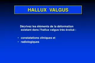 hallux valgus