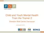 Child and Youth Mental Health Train the Trainer 2