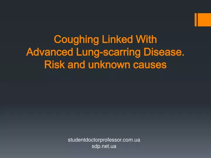 coughing linked with advanced lung scarring disease risk and unknown causes