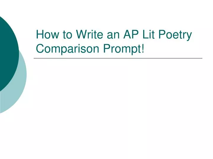how to write an ap lit poetry comparison prompt