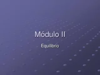 m dulo ii