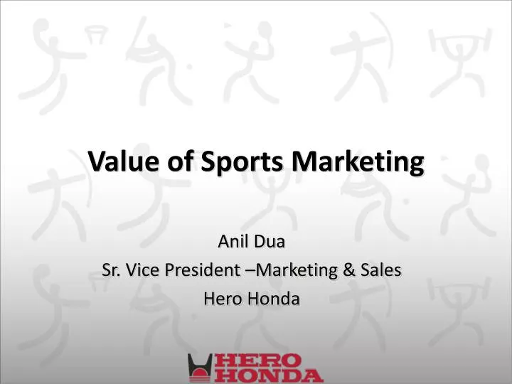 value of sports marketing