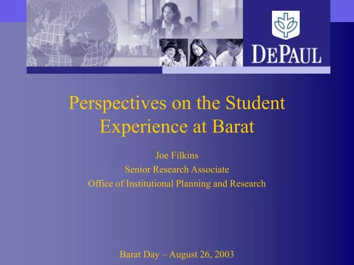 perspectives on the student experience at barat