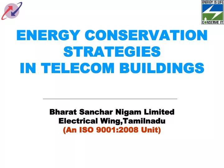 energy conservation strategies in telecom buildings