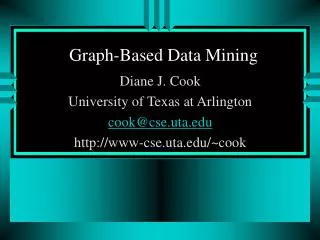 Graph-Based Data Mining