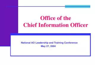 Office of the Chief Information Officer