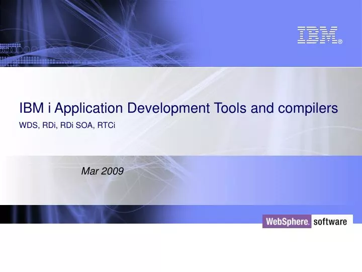 ibm i application development tools and compilers wds rdi rdi soa rtci