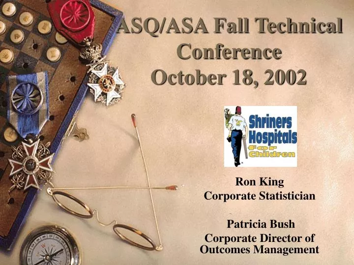 asq asa fall technical conference october 18 2002