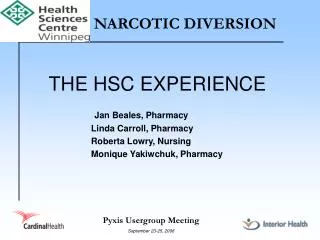 NARCOTIC DIVERSION