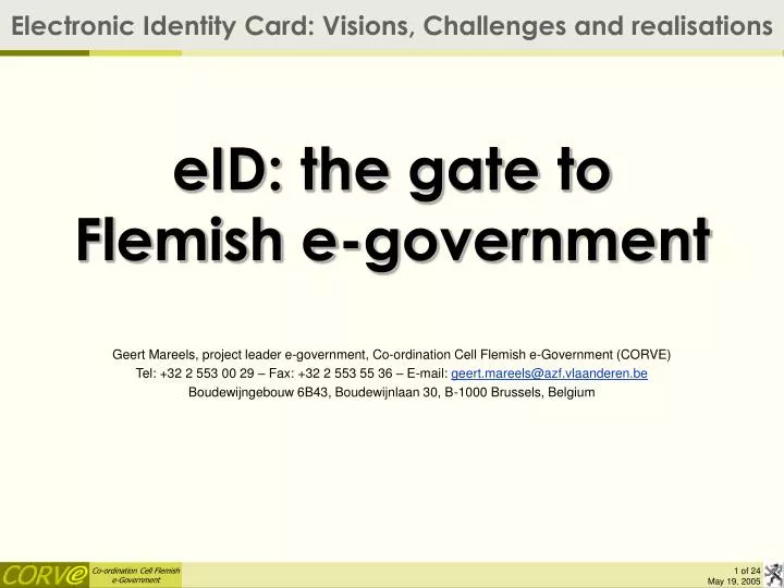 eid the gate to flemish e government