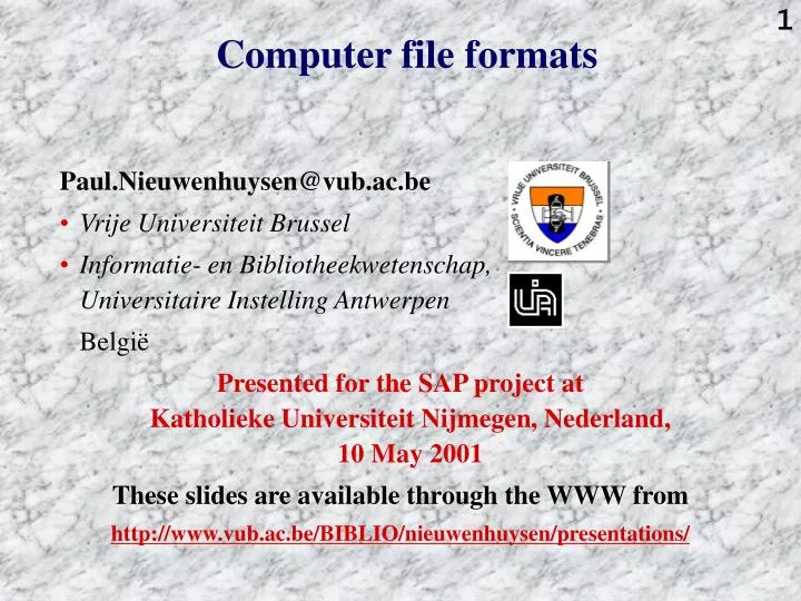 computer file formats
