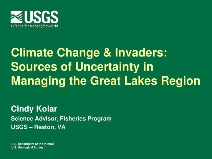 climate change invaders sources of uncertainty in managing the great lakes region