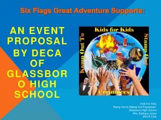 An Event Proposal By DECA of Glassboro High School