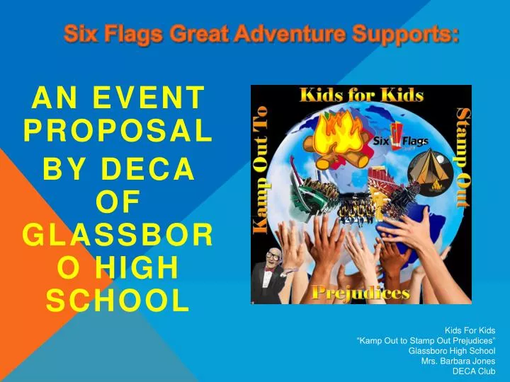 an event proposal by deca of glassboro high school