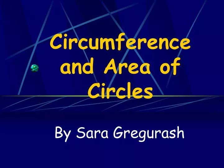 circumference and area of circles