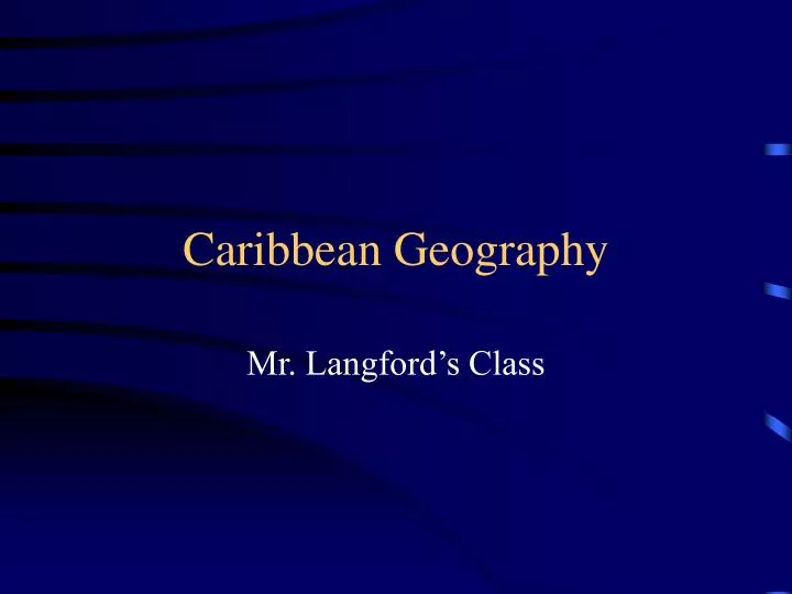 caribbean geography