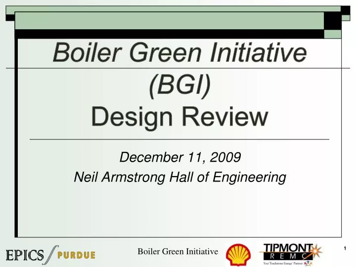 boiler green initiative bgi design review