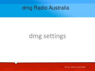dmg Radio Australia