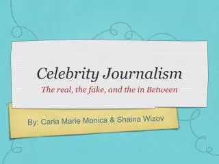 Celebrity Journalism