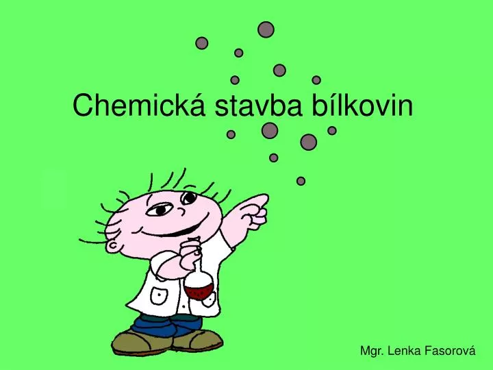 chemick stavba b lkovin