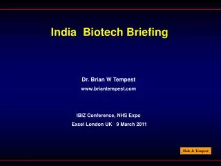 India Biotech Briefing