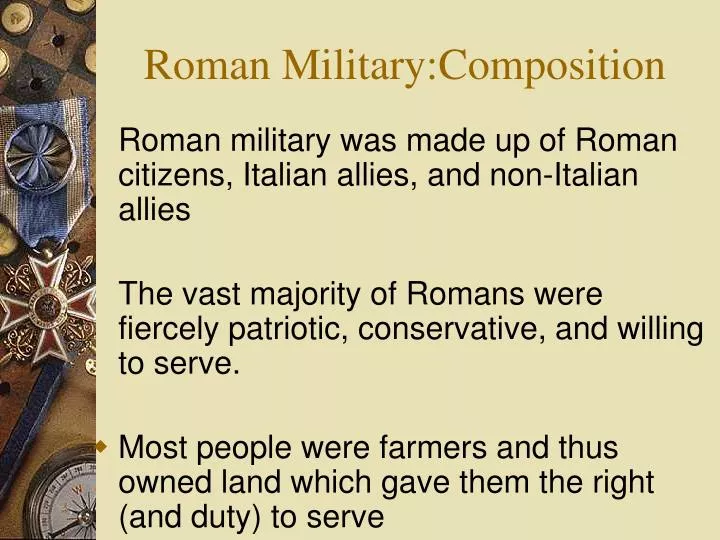 roman military composition