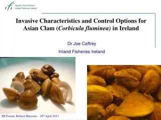 Invasive Characteristics and Control Options for Asian Clam ( Corbicula fluminea) in Ireland