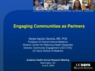 Engaging Communities as Partners