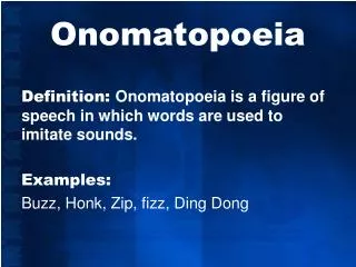 Onomatopoeia