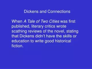 Dickens and Connections