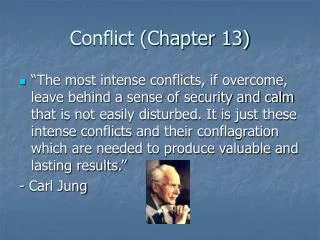 Conflict (Chapter 13)