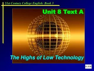 Unit 8 Text A