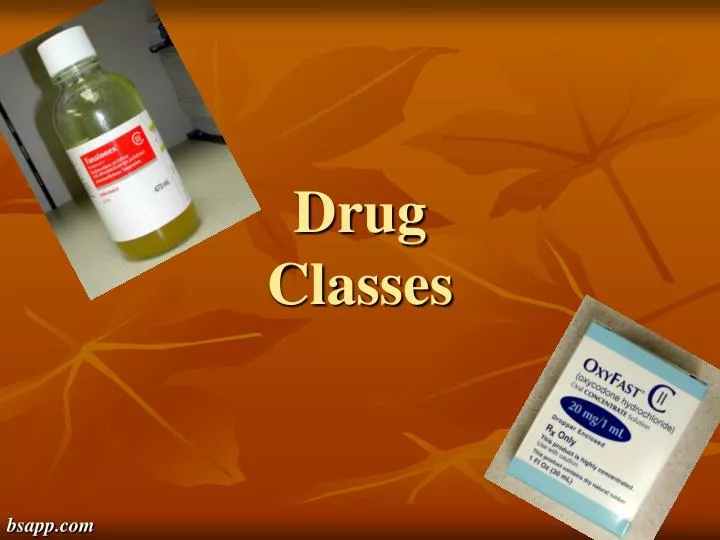 drug classes